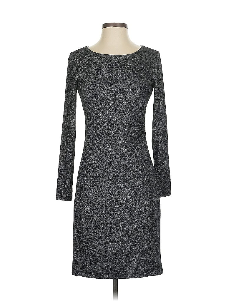 Pre-owned Ann Taylor Loft Casual Dress In Gray