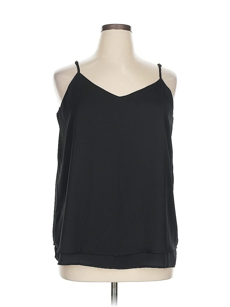 Pre-owned Unbranded Sleeveless Blouse In Black