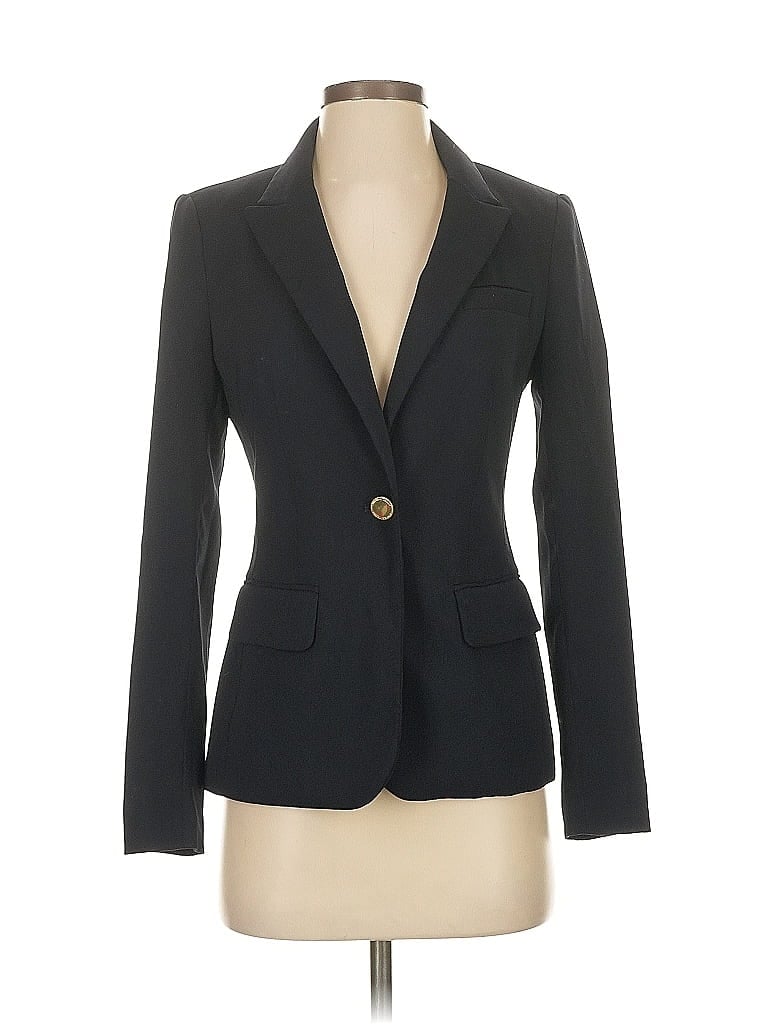 Click to view more detailed imagery on our partner's website Pre-owned Ivanka Trump Long Sleeve Top Blue Plunge Neckline Tops