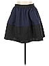 Express 100% Polyester Color Block Blue Casual Skirt Size 10 - photo 1