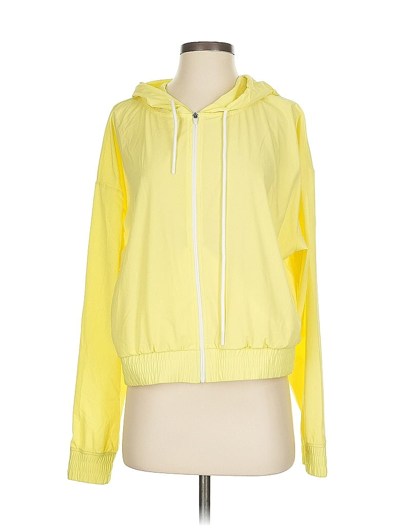 ZYIA ACTIVE Pre-owned Windbreaker Jacket In Yellow