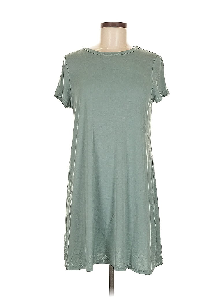Pre-owned Alya Short Sleeve Top Green Crew Neck Tops