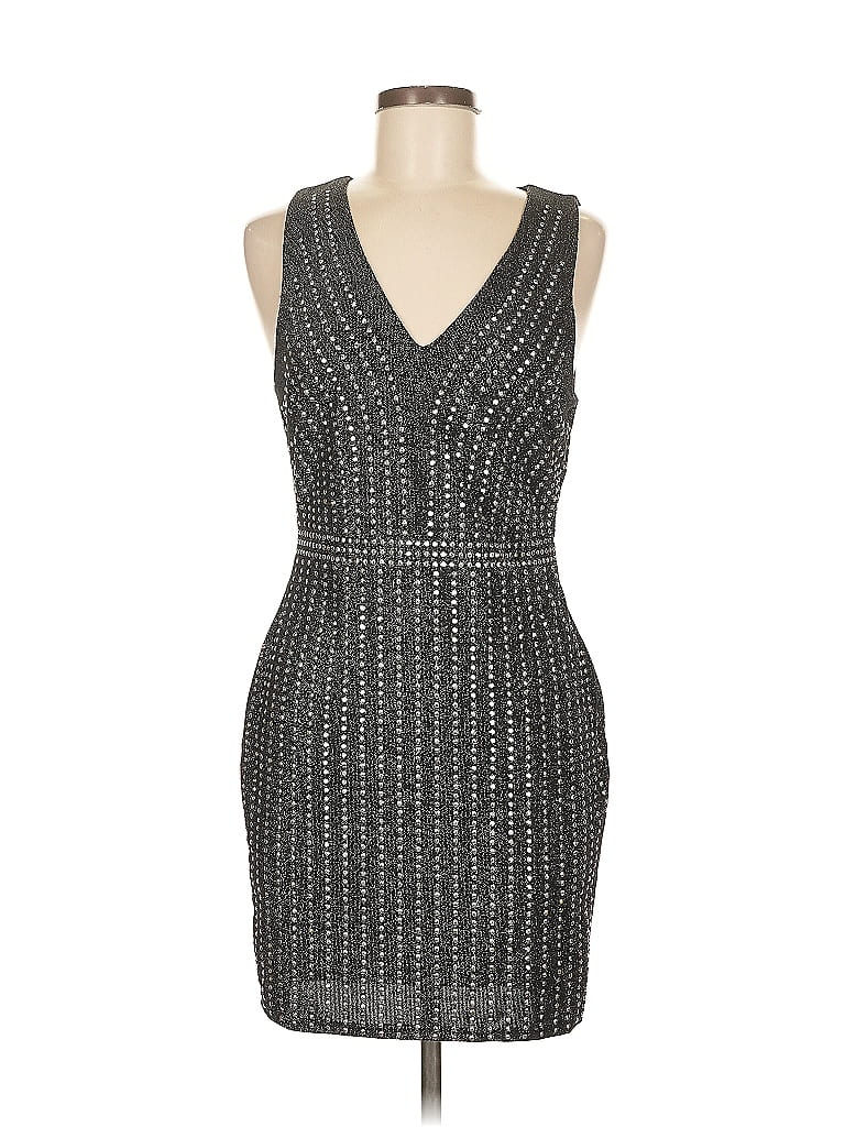 Fashion Nova Tweed Gray Cocktail Dress Size L - photo 1