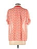 Collective Concepts 100% Polyester Orange Short Sleeve Blouse Size L - photo 2