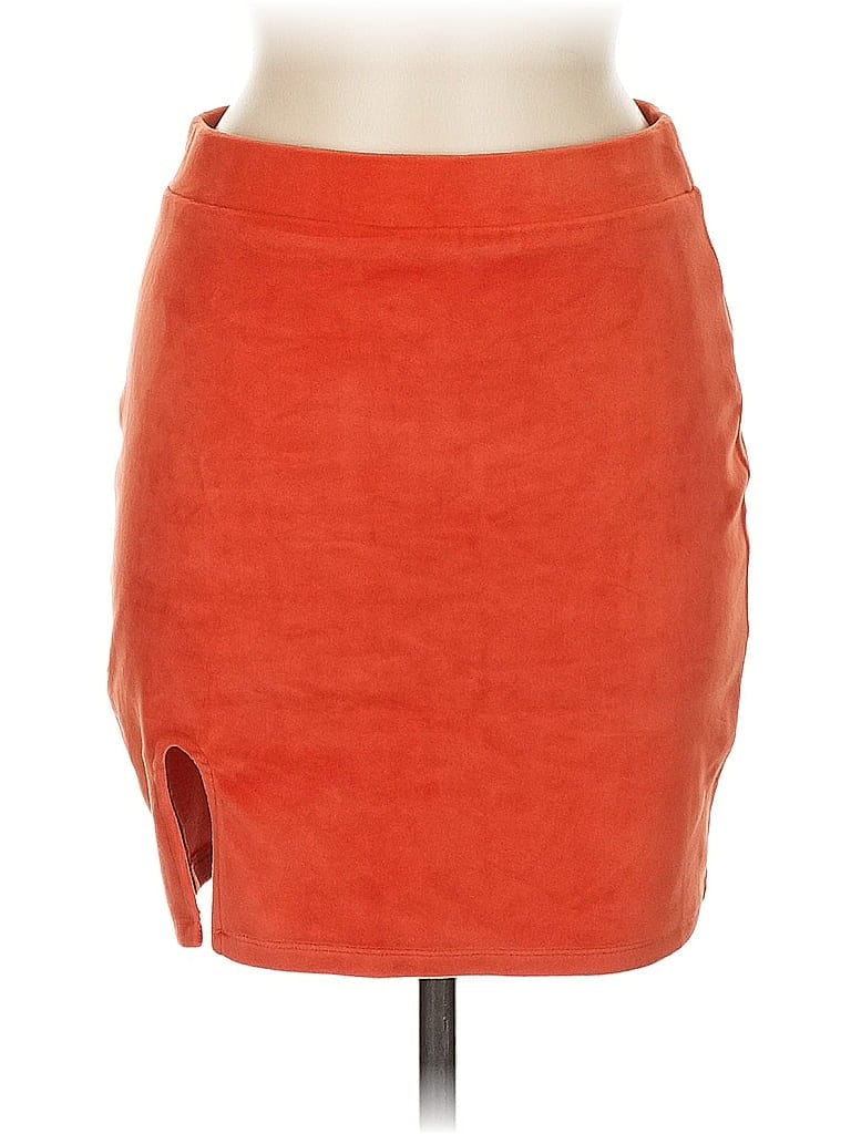 Pre-owned Double Zero Casual Skirt In Orange