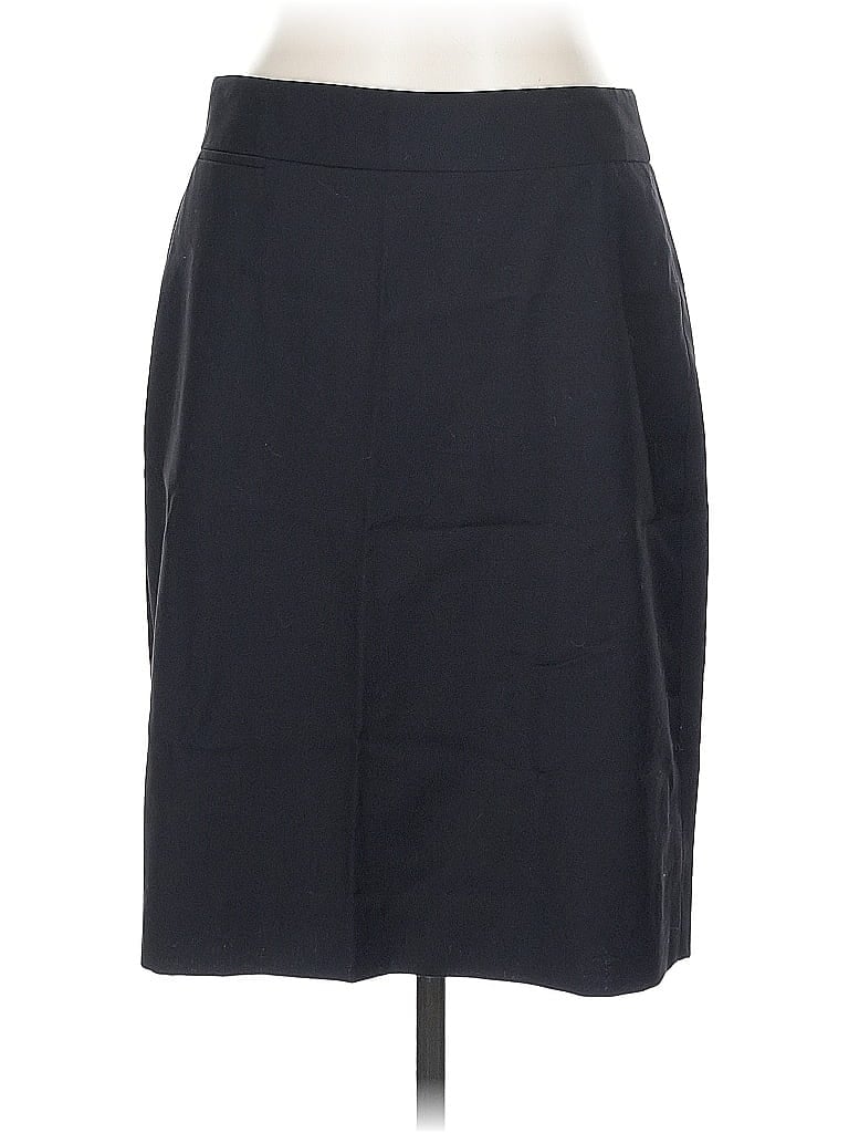 Pre-owned J.crew Factory Store Wool Skirt In Black
