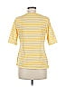 Croft & Barrow Stripes Yellow Short Sleeve T-Shirt Size M - photo 2