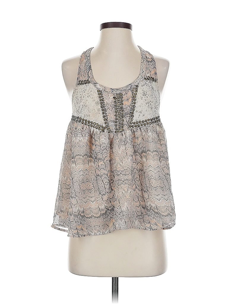 ECOTE Pre-owned Sleeveless Blouse In Gray
