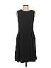 St. John Solid Black Casual Dress Size 8 - photo 1