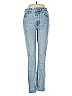 Zara 100% Cotton Hearts Blue Jeans Size 28 waist (estimated) - photo 1