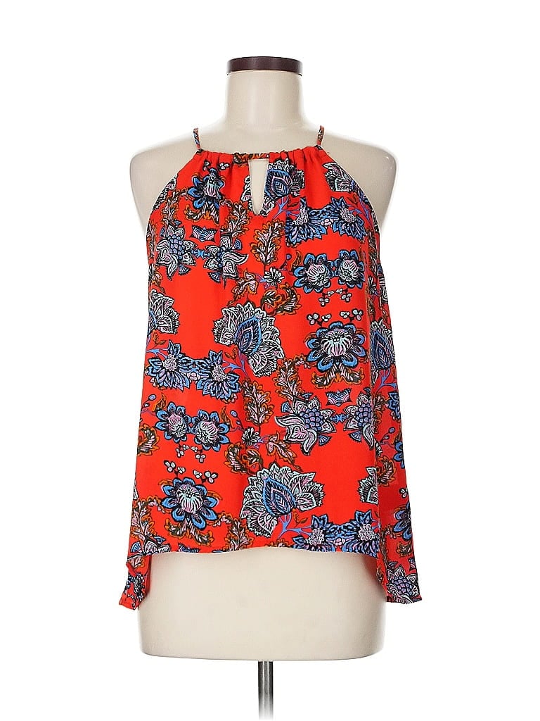 COLLECTIVE CONCEPTS Pre-owned Sleeveless Blouse In Orange