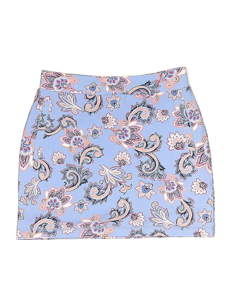 T by Talbots Paisley Blue Casual Skirt Size XS - photo 1