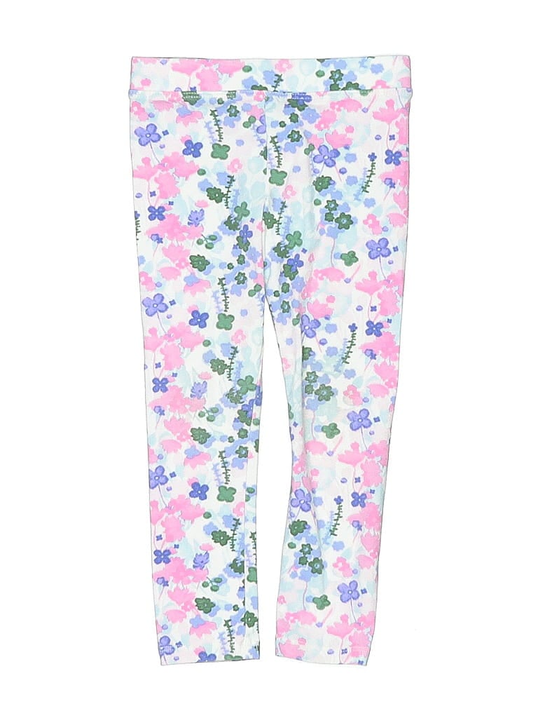 Crewcuts Outlet Floral White Casual Pants Size 3 - photo 1