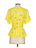Tanya Taylor Floral Yellow Short Sleeve Blouse Size 6 - photo 2