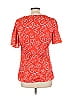 Banana Republic 100% Polyester Floral Red Short Sleeve T-Shirt Size 10 - photo 2