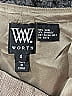 Worth Chevron-herringbone Gray Wool Skirt Size 4 - photo 3