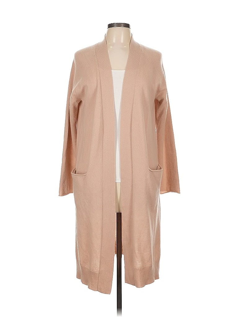 C by Bloomingdales 100% Cashmere Tan Cashmere Cardigan Size L - photo 1