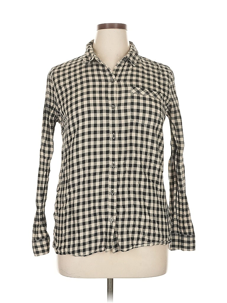 Pre-owned G.h. Bass & Co. Long Sleeve Button Down Shirt In White