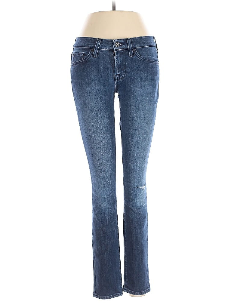 Pre-owned 7 For All Mankind Jeans In Blue