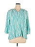 Gloria Vanderbilt Teal 3/4 Sleeve Blouse Size XL - photo 1