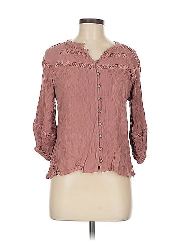 In Loom 3/4 Sleeve Button-Down Shirt (view 1)