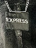 Express 100% Polyester Black Gray Faux Fur Vest Size S - photo 6