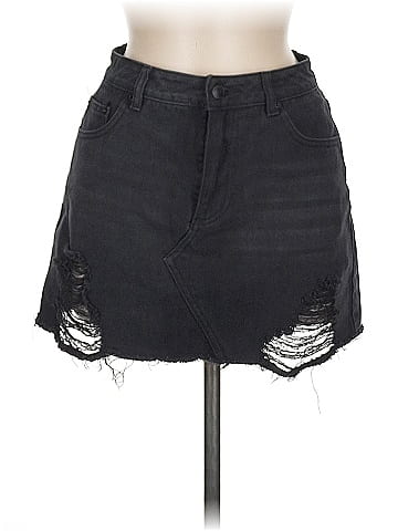 Material Girl Denim Skirt (view 1)