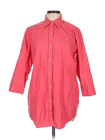 Lauren Jeans Co. 3/4 Sleeve Button-Down Shirt (view 1)