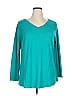 Terra & Sky Teal Green 3/4 Sleeve T-Shirt Size 1X - photo 1