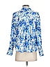 mille Resort & Travel 100% Cotton Floral Blue 3/4 Sleeve Blouse Size XS - photo 3