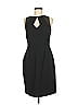 Reiss 100% Polyester Solid Black Cocktail Dress Size 8 - photo 1