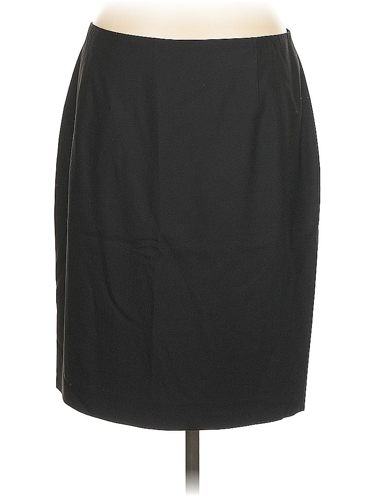 Pre-owned Elie Tahari Wool Skirt In Black