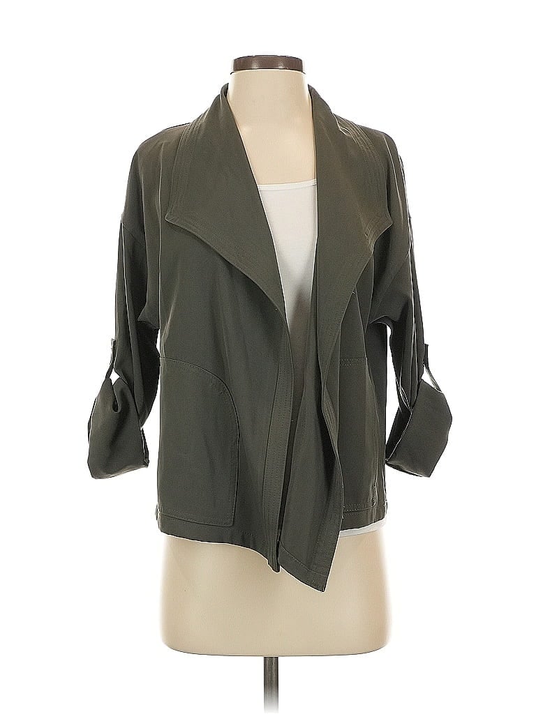 Pre-owned Max Studio Blazer Jacket In Green