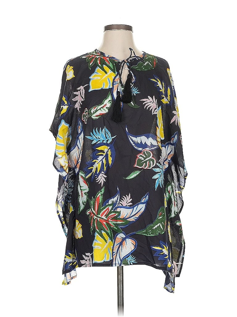 Pre-owned Cooper & Ella 3/4 Sleeve Blouse In Black