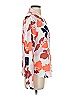 Halogen 100% Polyester Floral Orange Long Sleeve Blouse Size XS - photo 4
