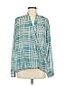 CAbi Teal Long Sleeve Blouse Size M - photo 1