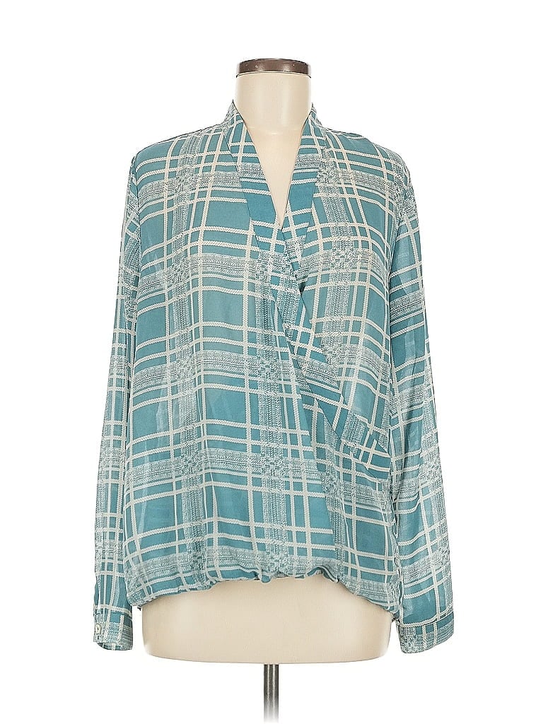 CAbi Teal Long Sleeve Blouse Size M - photo 1