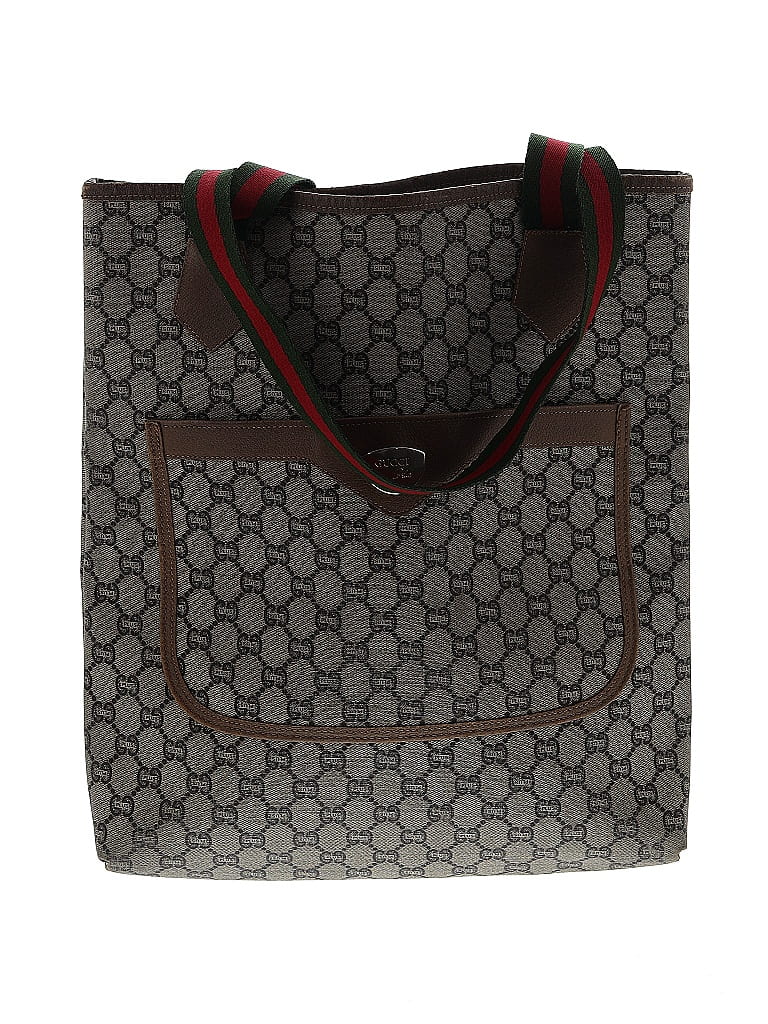 Plus Gucci Gray Tan Vintage Monogram Tote One size - photo 1