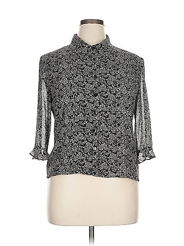 Cynthia Howie for Maggy Boutique 3/4 Sleeve Silk Top (view 1)