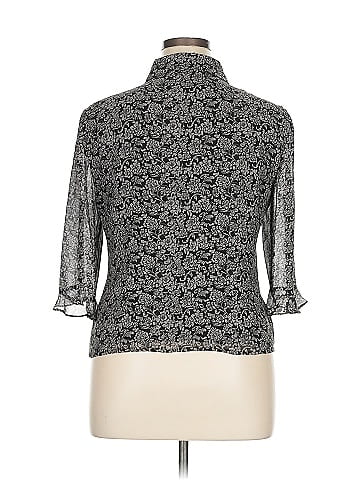 Cynthia Howie for Maggy Boutique 3/4 Sleeve Silk Top (view 2)