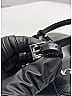 Prada Solid Black Leather Heel Sandals  Size EU 36 - photo 4