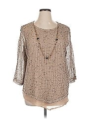 Alfred Dunner 3/4 Sleeve Blouse