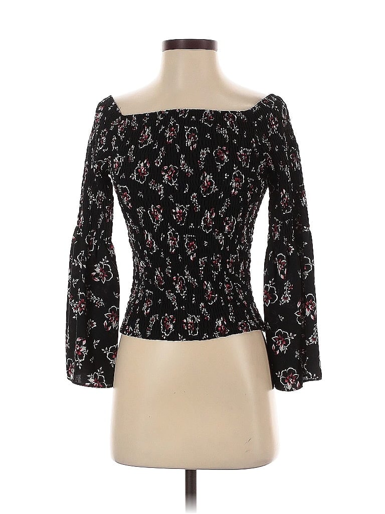 Pre-owned Express 3/4 Sleeve Blouse In Black