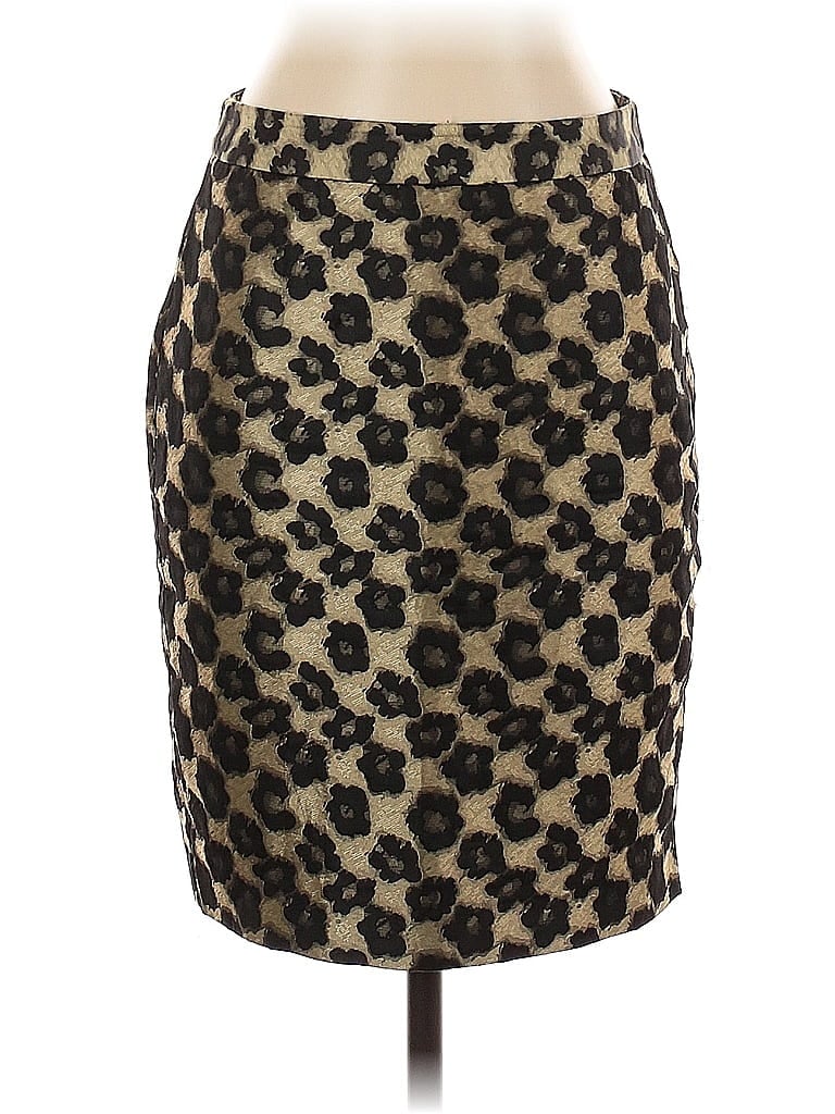 Pre-owned Ann Taylor Factory Formal Skirt In Gold
