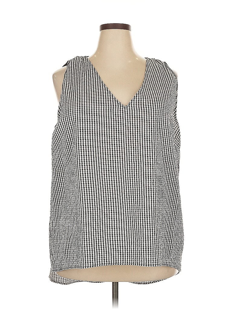 Pre-owned Love...ady Sleeveless Blouse In Silver