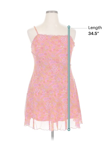 Wild Fable Paisley Orange Cocktail Dress Size XL