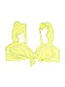 Adore Me Checkered-gingham Yellow Swimsuit Top Size L - photo 1