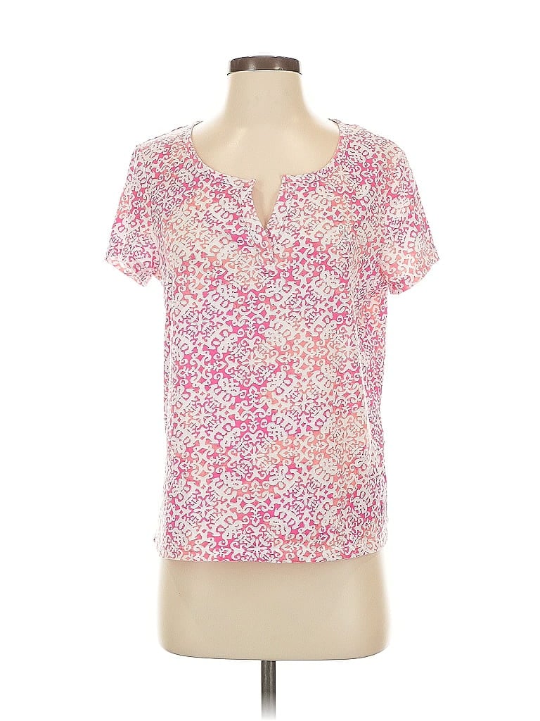 Pre-owned Polo Ralph Lauren Short Sleeve Blouse In Pink