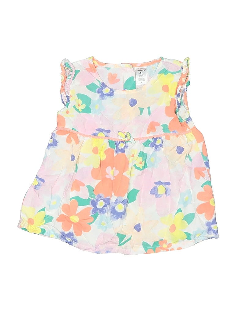 Pre-owned Carter's Kids' Sleeveless Blouse In Pink