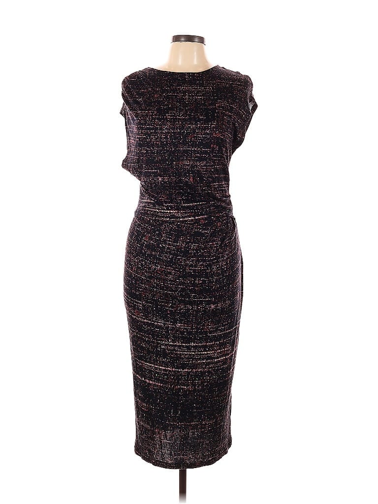 Pre-owned H&m Cocktail Dress In Burgundy